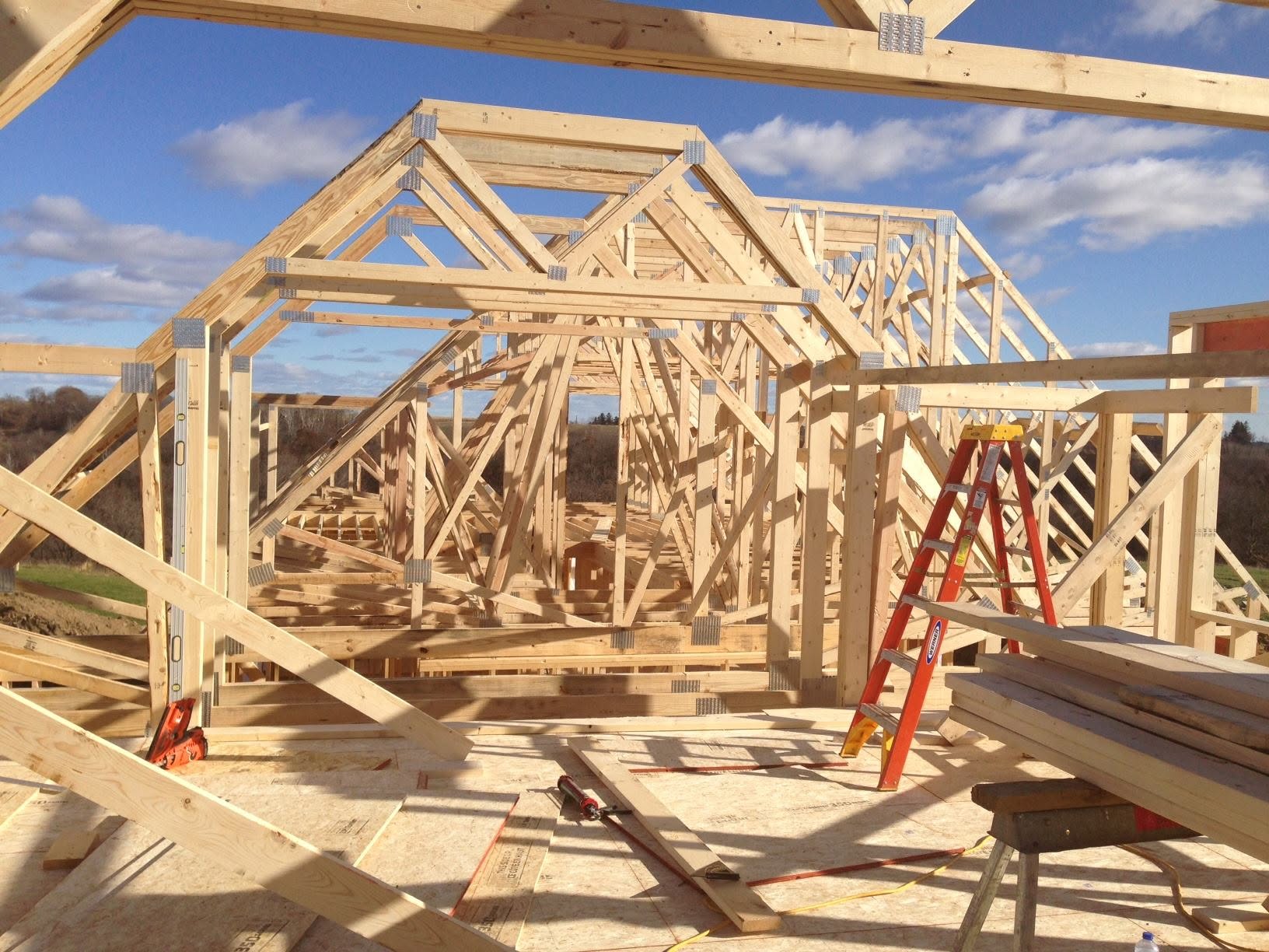 Custom roof trusses built in-house
